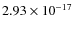 $2.93\times10^{-17}$