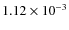 $1.12\times 10^{-3}$