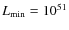 $L_{\rm min}=10^{51}$
