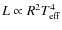 $L \propto R^2 T_{\rm eff}^4$