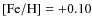 ${\rm [Fe/H]} = +0.10$