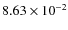 $8.63\times 10^{-2}$