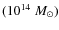 $(10^{14}~M_\odot)$