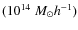 $(10^{14}~M_\odot h^{-1})$