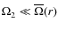 $\Omega_2 \ll \overline\Omega(r)$