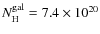 $N_{\rm H}^{\rm gal} = 7.4 \times 10^{20}$