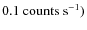 $0.1~\mbox{\rm counts~s}^{-1})$