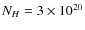 $N_H=3\times 10^{20}$