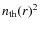 $n_{\rm th}(r)^2$