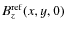$B_z^{\rm ref}(x,y,0)$