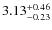 $3.13^{\rm +0.46}_{-0.23}$