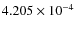 $4.205\times10^{-4}$