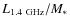 $L_{{\rm 1.4~GHz}}/M_{*}$