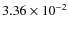 $3.36\times10^{-2}$