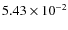 $5.43\times10^{-2}$