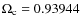 $\Omega_{\rm c}= 0.93944$
