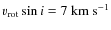 $v_{\rm rot}\sin{i}=7~{\rm km~s^{-1}}$
