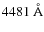 $4481~{\rm\AA}$