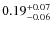 $\rm0.19_{-0.06}^{+0.07}$
