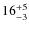$\rm 16_{-3}^{+5}$