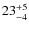 $\rm 23_{-4}^{+5}$