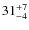 $\rm 31_{-4}^{+7}$