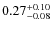 $\rm0.27_{-0.08}^{+0.10}$