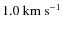 $1.0~{\rm km~s^{-1}}$
