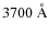 $3700~{\rm\AA}$