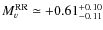 $M_{v}^{\rm RR} \simeq +0.61_{-0.11}^{+0.10}$
