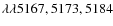 $\lambda\lambda5167,5173,5184$