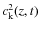 $c_{\rm k}^2(z,t)$