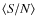 $\langle {\it S/N}\rangle$