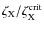 $\zeta_{\rm X}/\zeta_{\rm X}^{\rm crit}$