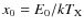 $x_0=E_0/kT_{\rm X}$