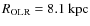$R_{\rm OLR}=8.1~{\rm kpc}$