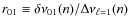 $r_{01} \equiv \delta \nu_{01}(n) / \Delta \nu_{\ell=1}(n)$