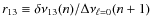 $r_{13} \equiv \delta \nu_{13}(n) / \Delta \nu_{\ell=0}(n+1)$