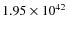 $1.95 \times 10^{42}$
