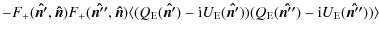 $\displaystyle -F_+(\vec{\hat{n'}},\vec{\hat{n}})F_+(\vec{\hat{n''}},\vec{\hat{n...
...n'}})) (Q_{\rm E}(\vec{\hat{n''}})-{\rm i} U_{\rm E}(\vec{\hat{n''}}))\rangle ~$