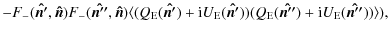 $\displaystyle -F_-(\vec{\hat{n'}},\vec{\hat{n}})F_-(\vec{\hat{n''}},\vec{\hat{n...
...n'}})) (Q_{\rm E}(\vec{\hat{n''}})+{\rm i} U_{\rm E}(\vec{\hat{n''}}))\rangle),$