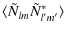 $\displaystyle \langle \tilde N_{lm} \tilde N^*_{l'm'} \rangle$