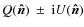 $Q(\vec{\hat{n}})~\pm~ {\rm i} U(\vec{\hat{n}})$