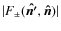 $\vert F_{\pm}(\vec{\hat{n'}},\vec{\hat{n}})\vert$