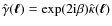 $\hat
\gamma(\vec \ell) = \exp(2{\rm i}\beta) \hat \kappa(\vec \ell)$