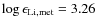 $\log\epsilon_{\rm Li,met}=3.26$