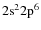 $\rm 2s^22p^6$