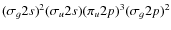 $(\sigma_g2s)^2(\sigma_u2s)(\pi_u2p)^3(\sigma_g2p)^2$