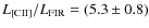 $L_{\rm [CII]}/L_{\rm FIR} = (5.3\pm0.8)$