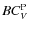 $BC_{V}^{\rm P}$
